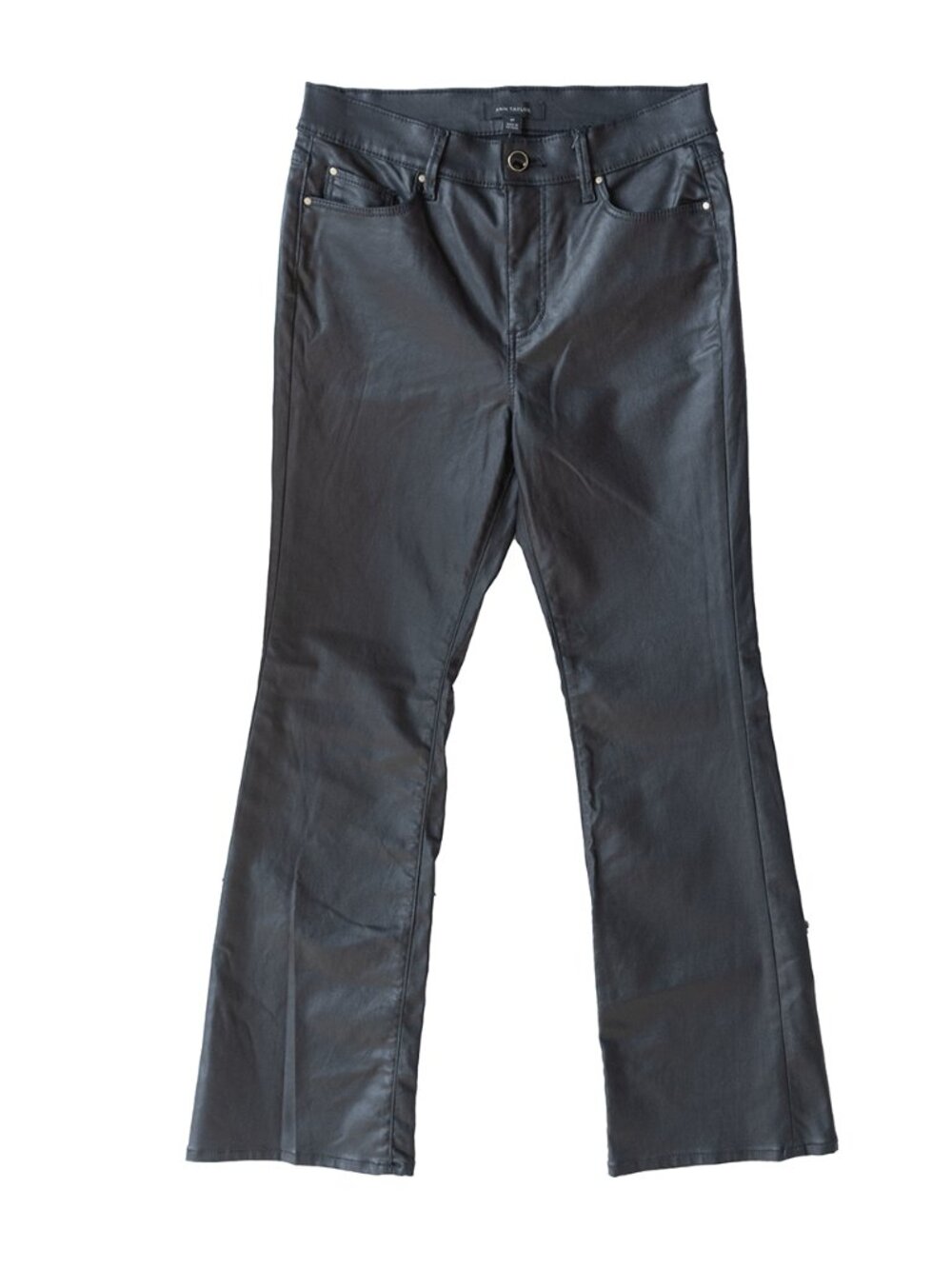 Ann Taylor Classic Faux Leather Pant Boot Cut Flare Leg Capsule Corporate - Picture 12 of 12